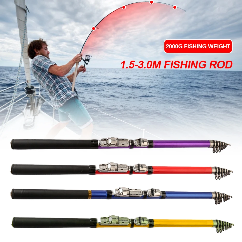 1.5M-3.0M Telescopic Fishing Rod Carbon Fiber Feeder Rod Portable Spinning/Casting Pole Ceramic Guide Ring Fishing Tackle
1.5M-3.0M Telescopic Fishing Rod Carbon Fiber Feeder Rod Portable Spinning/Casting Pole Ceramic Guide Ring Fishing Tackle