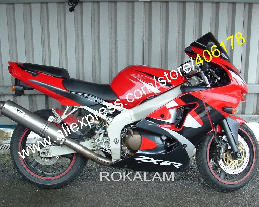 For Kawasaki NINJA ZX6R 98 99 ZX 6R 636 ZX-6R ZX636 ZX-636 1998 1999 98-99 Red Black Free Customized Fairing Kit
For Kawasaki NINJA ZX6R 98 99 ZX 6R 636 ZX-6R ZX636 ZX-636 1998 1999 98-99 Red Black Free Customized Fairing Kit