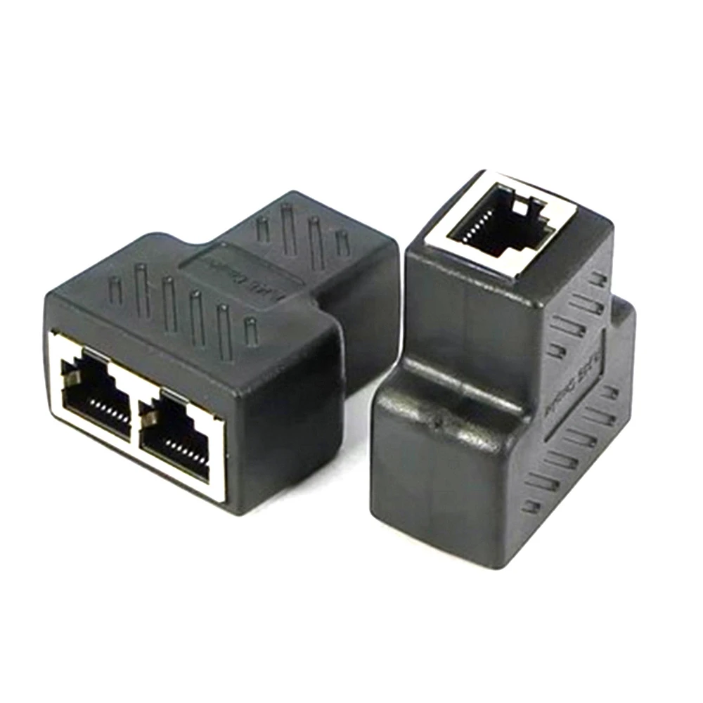 New 1 To 2 Ways RJ45 Ethernet LAN Network Splitter Double Adapter Ports Coupler Connector Extender Adapter Plug
New 1 To 2 Ways RJ45 Ethernet LAN Network Splitter Double Adapter Ports Coupler Connector Extender Adapter Plug