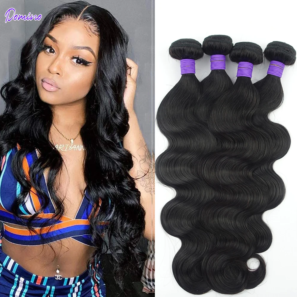 DOMINO Fashow Brazilian Body Wave 3 Bundles Human Hair Weave Bundles Natural Black Color 8- 30 Inches Remy Hair
DOMINO Fashow Brazilian Body Wave 3 Bundles Human Hair Weave Bundles Natural Black Color 8- 30 Inches Remy Hair