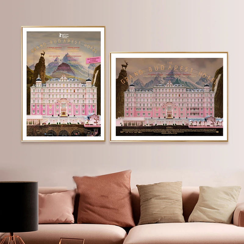 Budapest Movie poster Canvas Painting Retro Pink Castle Wall Art Print for livingroom bed Room Home Decor Wall Picture
Budapest Movie poster Canvas Painting Retro Pink Castle Wall Art Print for livingroom bed Room Home Decor Wall Picture