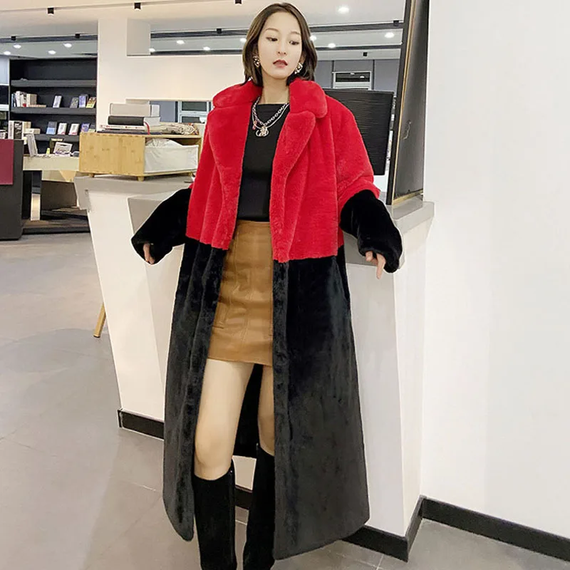 2021 Winter Women Furry Warm Faux Rabbit Fur Coat Long Jacket Women Mixed Color Thick Warm Oversize Female Plush Coats
2021 Winter Women Furry Warm Faux Rabbit Fur Coat Long Jacket Women Mixed Color Thick Warm Oversize Female Plush Coats
