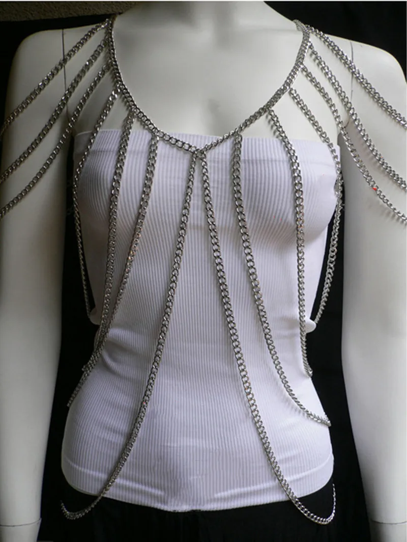 B10018 Fashion Body Chain Jewelry Metal Chains Harness Necklace Street Party Show For Women Accesssories
B10018 Fashion Body Chain Jewelry Metal Chains Harness Necklace Street Party Show For Women Accesssories