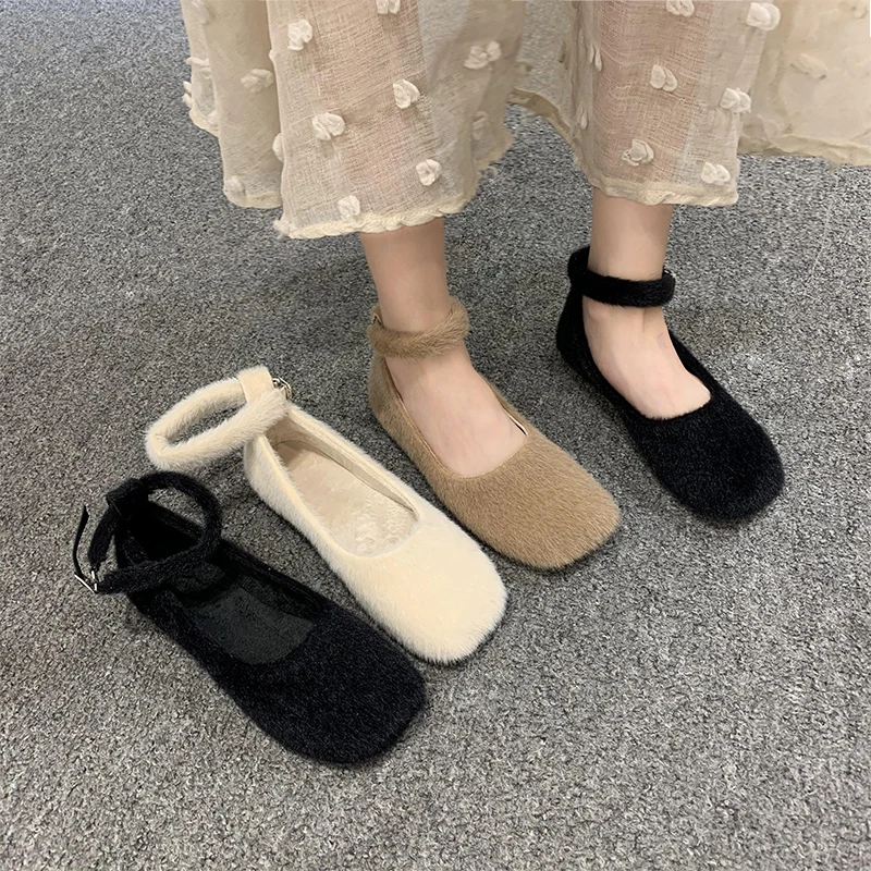 Shoes Woman Flats Women's Moccasins Autumn Modis Loafers Fur All-Match Shallow Mouth Casual Female Sneakers Slip-on Square Toe
Shoes Woman Flats Women's Moccasins Autumn Modis Loafers Fur All-Match Shallow Mouth Casual Female Sneakers Slip-on Square Toe