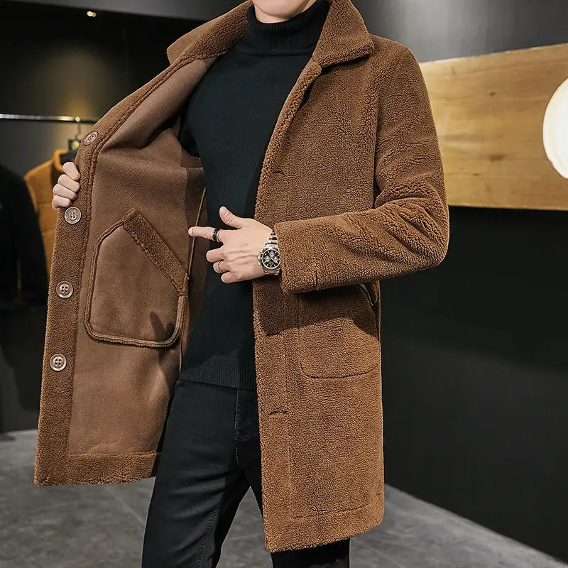 2021 Autumn Winter Men Faux Fu Coat Jacket Male Fashion Loose Casual Warm Coats Male Oversize Streetwear Thicken Outwear F329
2021 Autumn Winter Men Faux Fu Coat Jacket Male Fashion Loose Casual Warm Coats Male Oversize Streetwear Thicken Outwear F329