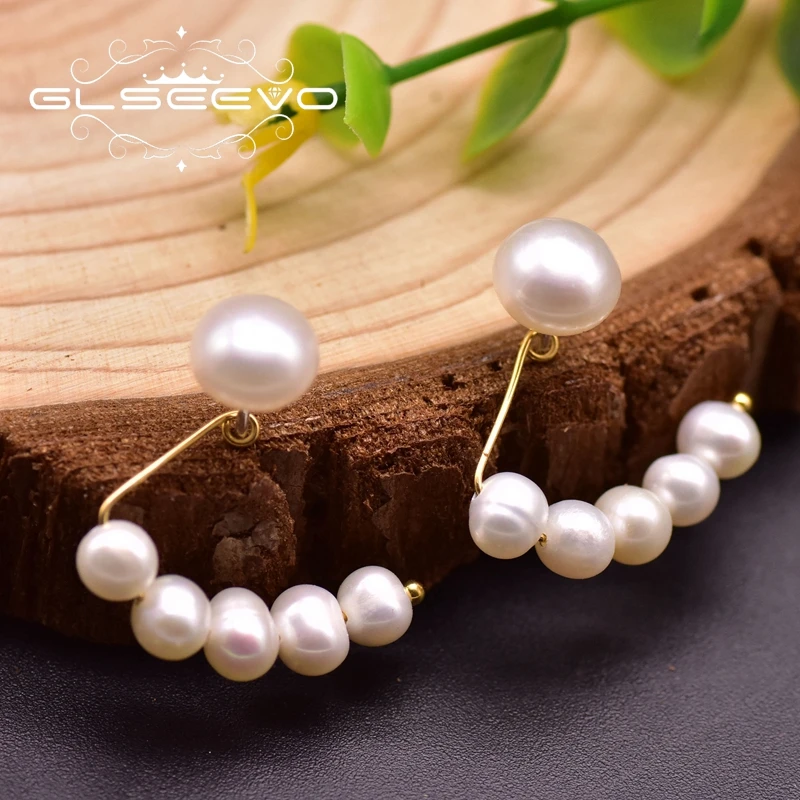 GLSEEVO Handmade Natural White Pearl Stud Earrings For Women Daul-use Minimalism Jewelry For Girls Wedding Korean Fashion GE0948
GLSEEVO Handmade Natural White Pearl Stud Earrings For Women Daul-use Minimalism Jewelry For Girls Wedding Korean Fashion GE0948