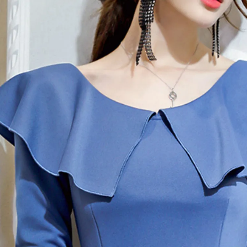 Dress Women Long Sleeve 2020 Spring New Korean Style Slim All-match Leisure Trendy Comfortable Womens Clothing Female Simple
Dress Women Long Sleeve 2020 Spring New Korean Style Slim All-match Leisure Trendy Comfortable Womens Clothing Female Simple