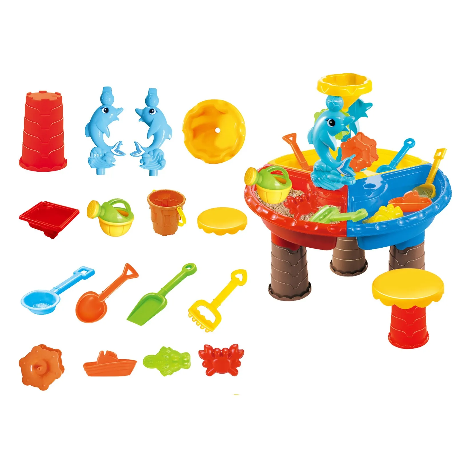 21Pcs Sand & Water Table Outdoor Garden Sandbox Set Beach Toys Sand Play Sandpit Toy Summer Outdoor Kids Waterwheel Toy Gift W*
21Pcs Sand & Water Table Outdoor Garden Sandbox Set Beach Toys Sand Play Sandpit Toy Summer Outdoor Kids Waterwheel Toy Gift W*