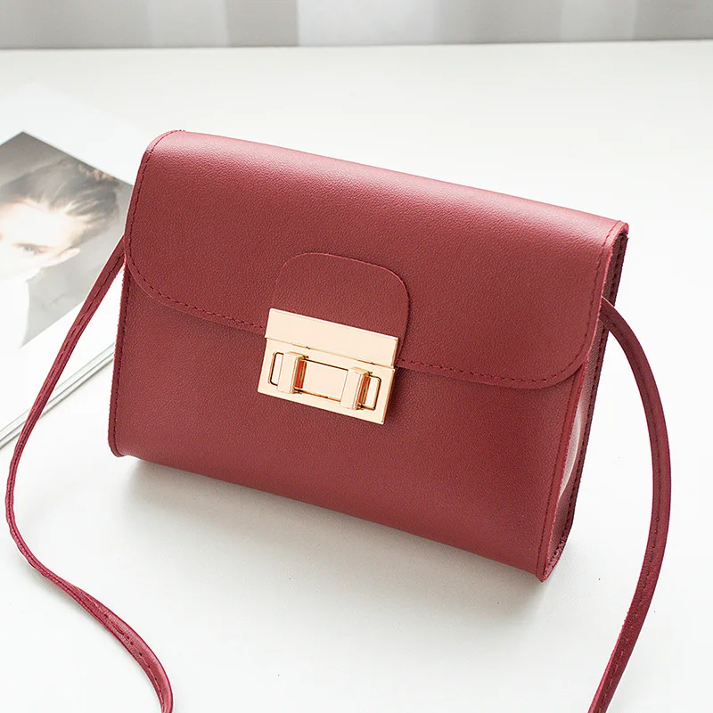 Summer New Style Pu Women' Solid Color Lock Small PU Ladies Hand Women's Crossbody Bags Purse Clutch Phone Wallet Shoulder Bag
Summer New Style Pu Women' Solid Color Lock Small PU Ladies Hand Women's Crossbody Bags Purse Clutch Phone Wallet Shoulder Bag