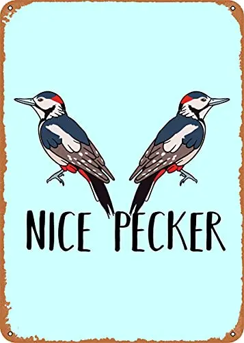 Woodpecker Nice Pecker Vintage Look Metal Sign Patent Art Prints Retro Gift 8x12 Inch
Woodpecker Nice Pecker Vintage Look Metal Sign Patent Art Prints Retro Gift 8x12 Inch