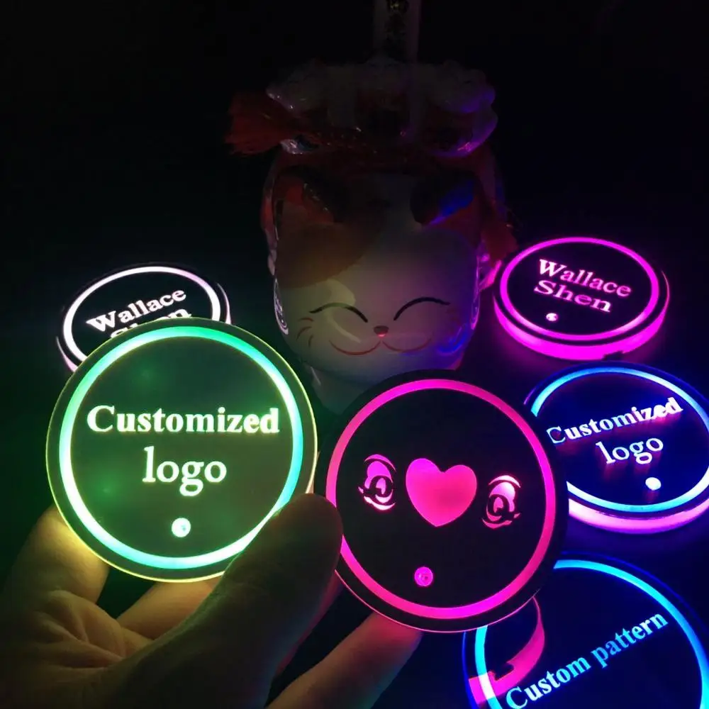 2pcs LED Car Logo water Cup Pad Lights For BMW Toyota Lexus Chevrolet Atmosphere Light LED Mats Bottle Lamps
2pcs LED Car Logo water Cup Pad Lights For BMW Toyota Lexus Chevrolet Atmosphere Light LED Mats Bottle Lamps