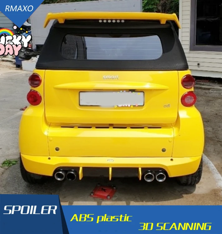 Спойлер для Smart fortwo 453 спойлер Carlsson из АБС пластика заднего крыла автомобиля