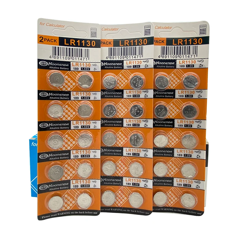 10 шт. кнопочные батарейки AG10 1 55 в 389A 198 LR54 LR1130 Щелочная батарейка SR54 389 189 для часов