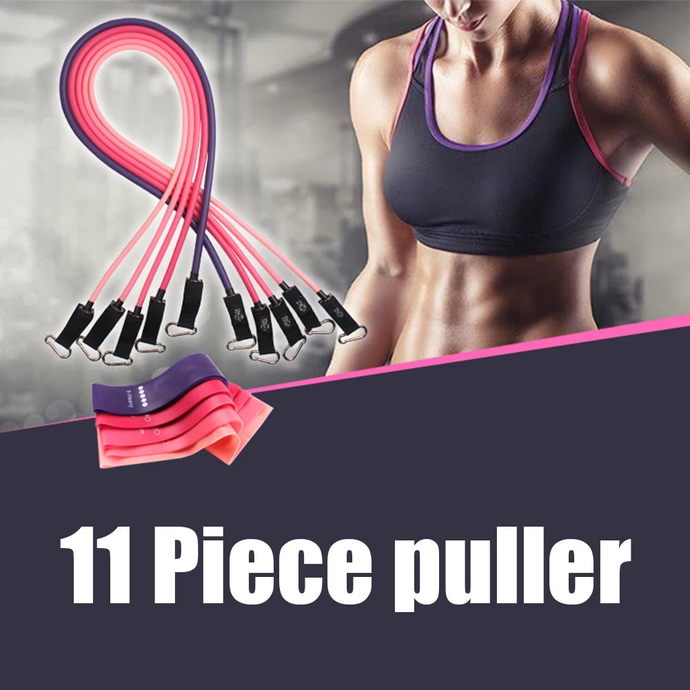 11pcs TPE Latex Fitness Resistance Bands Set Sports Body Shaping Strength Training Pull Rope Stretch Belt Tensioners Gym Home
11pcs TPE Latex Fitness Resistance Bands Set Sports Body Shaping Strength Training Pull Rope Stretch Belt Tensioners Gym Home