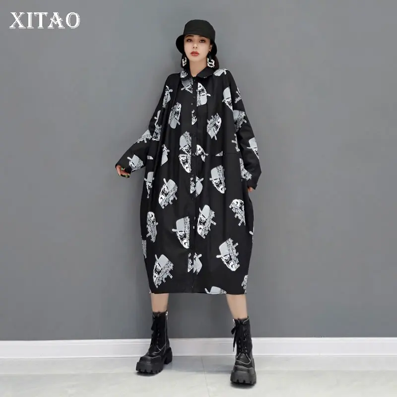 XITAO Large Size Print Dress Autumn New Fashion Casual Loose Simplicity Turn-down Collar Long Sleeve Contrast Color WMD2839
XITAO Large Size Print Dress Autumn New Fashion Casual Loose Simplicity Turn-down Collar Long Sleeve Contrast Color WMD2839