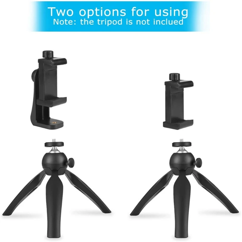Smartphone Non-slip Holder Durable Tripod Adapter Cell Phone Bracket Mount Clip Multi-angle Adjustment for Selfie Stick
Smartphone Non-slip Holder Durable Tripod Adapter Cell Phone Bracket Mount Clip Multi-angle Adjustment for Selfie Stick