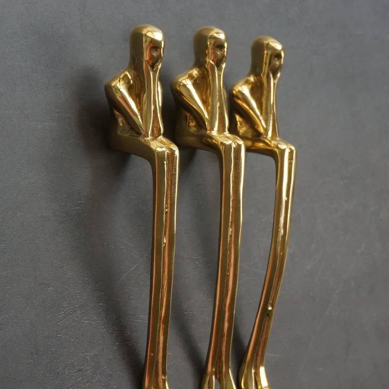 Creative Solid Brass Thinker Shape Long Handle Wardrobe Kitchen Dresser Cabinet Door Drawer Handles and Pulls Furniture Hardware
Creative Solid Brass Thinker Shape Long Handle Wardrobe Kitchen Dresser Cabinet Door Drawer Handles and Pulls Furniture Hardware