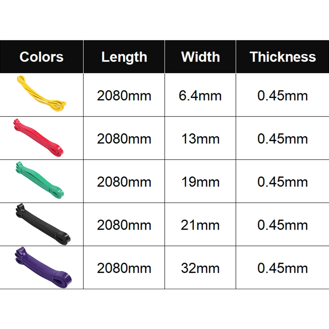 Exerciseband Sports Elastic Fitness Rubber Bands For Yoga Pilates Gym Ballet Dance Training Workout Elastic Bands Unisex 5 Color 
Exerciseband Sports Elastic Fitness Rubber Bands For Yoga Pilates Gym Ballet Dance Training Workout Elastic Bands Unisex 5 Color