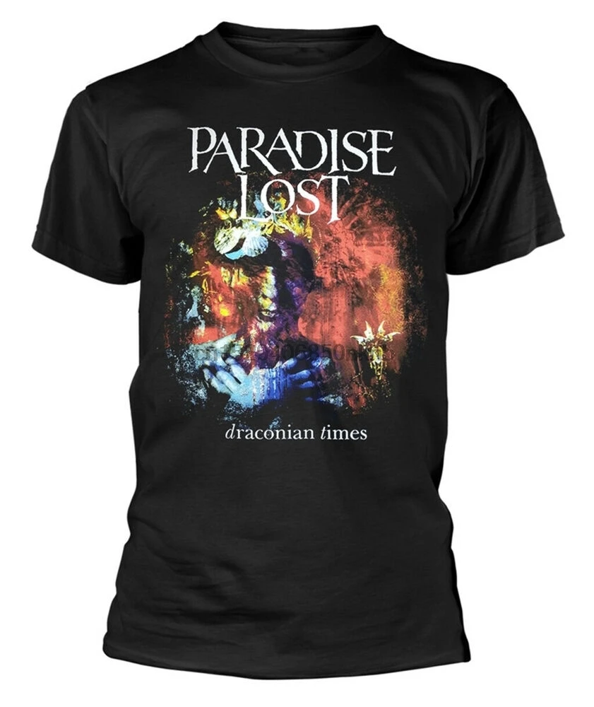 Футболка Paradise Lost с драконическими временями новый официальный|Мужские футболки|