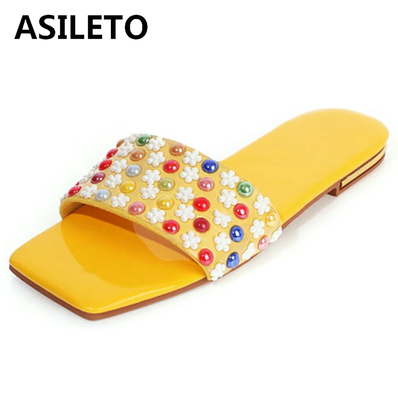 Женские шлепанцы в горошек ASILETO, босоножки на плоской подошве, с цветочками, с открытым носком, размеры 34-43, A4163, для лета, 2021
Женские шлепанцы в горошек ASILETO, босоножки на плоской подошве, с цветочками, с открытым носком, размеры 34-43, A4163, для лета, 2021