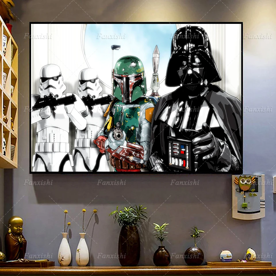 Sci Fi Star Wars Movie Posters And Prints Living Room Decor Canvas Home Decor Painting Nordic Wall Art Pictures
Sci Fi Star Wars Movie Posters And Prints Living Room Decor Canvas Home Decor Painting Nordic Wall Art Pictures