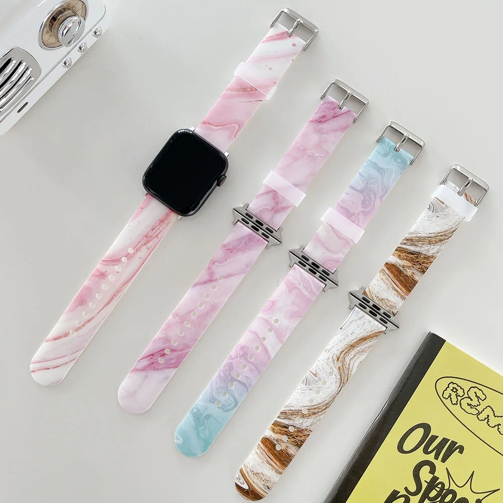Сменный ремешок для Apple Watch band 40 мм 44 мм 42 мм 38 мм, Классический Мраморный браслет IMD Для iWatch Series 3 4 5 6 se band
Сменный ремешок для Apple Watch band 40 мм 44 мм 42 мм 38 мм, Классический Мраморный браслет IMD Для iWatch Series 3 4 5 6 se band