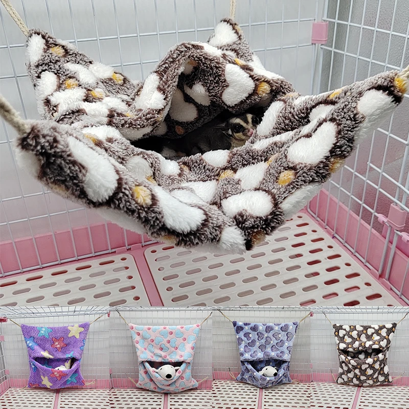 Sugar Glider Hanging Hammock Swing Bag Small Pet Hamster Snuggle Sleep Bed Nest Sealed Plush Pet Sleeping Bag
Sugar Glider Hanging Hammock Swing Bag Small Pet Hamster Snuggle Sleep Bed Nest Sealed Plush Pet Sleeping Bag