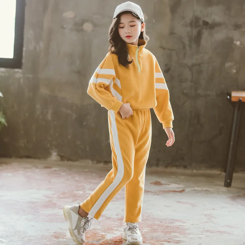 Autumn Kids Tracksuit Girls Costume Children's Clothing Hoodie Striped +Pants Kids Sport Suits for 3-15Y Girls Clothes Set CL059
Autumn Kids Tracksuit Girls Costume Children's Clothing Hoodie Striped +Pants Kids Sport Suits for 3-15Y Girls Clothes Set CL059