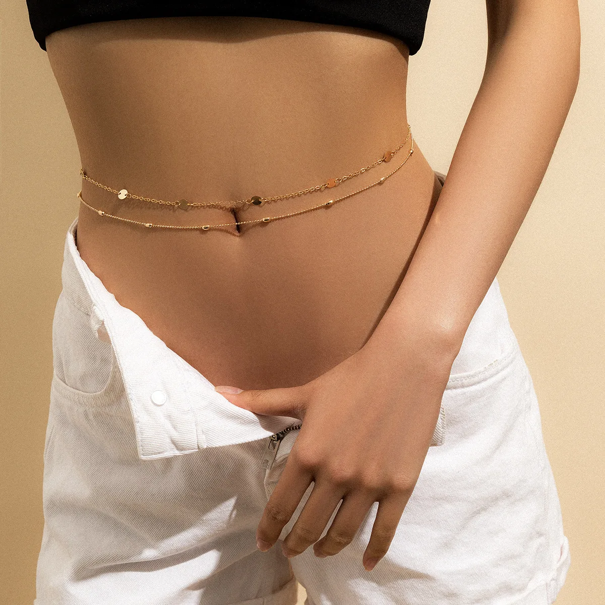 Sexy Vintage Aesthetic Belly Chain Thin Beads Link Body Chain Waist Chain Belt Streetwear Summer Women Fashion Body Jewelry 2021
Sexy Vintage Aesthetic Belly Chain Thin Beads Link Body Chain Waist Chain Belt Streetwear Summer Women Fashion Body Jewelry 2021