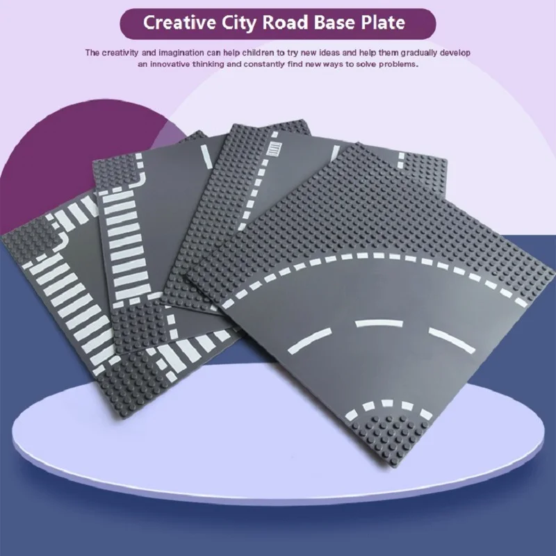 Road Base Plate City Building Blocks Parts Bricks BasePlate Crossroad Curve T-Junction DIY Board Bricks Toys
Road Base Plate City Building Blocks Parts Bricks BasePlate Crossroad Curve T-Junction DIY Board Bricks Toys