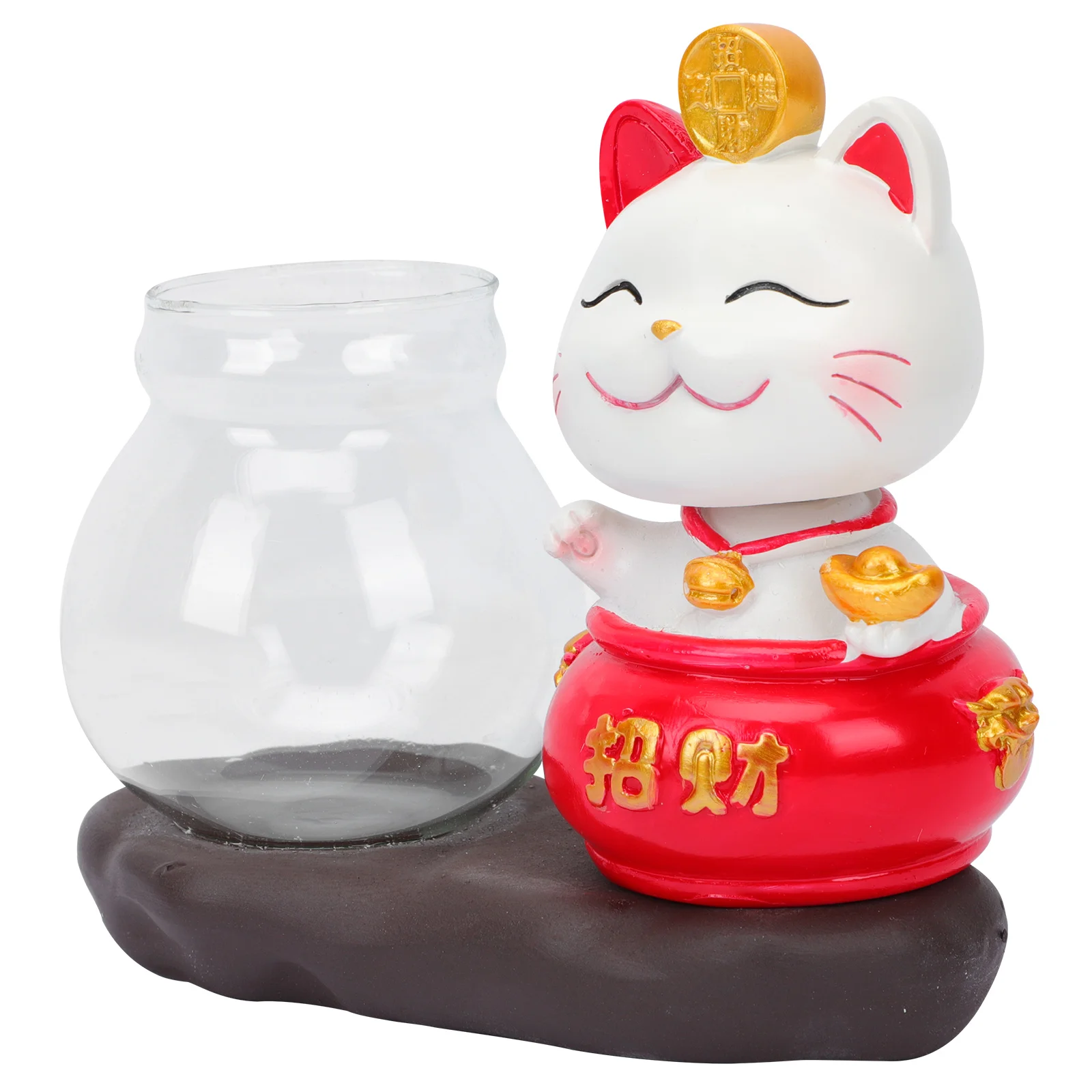 1 Set of Household Desktop Vase Ornament Lovely Cat Modeling Water Planting Decor
1 Set of Household Desktop Vase Ornament Lovely Cat Modeling Water Planting Decor