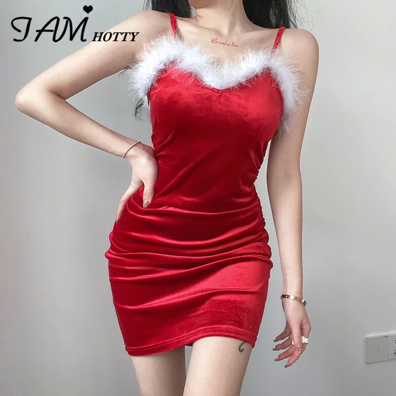 IAMHOTTY Feather Patches Bodycon Short Party Dress For Women Korean Fashion Kawaii Sleeveless Velvet Dresses Night Clubwear Hot
IAMHOTTY Feather Patches Bodycon Short Party Dress For Women Korean Fashion Kawaii Sleeveless Velvet Dresses Night Clubwear Hot