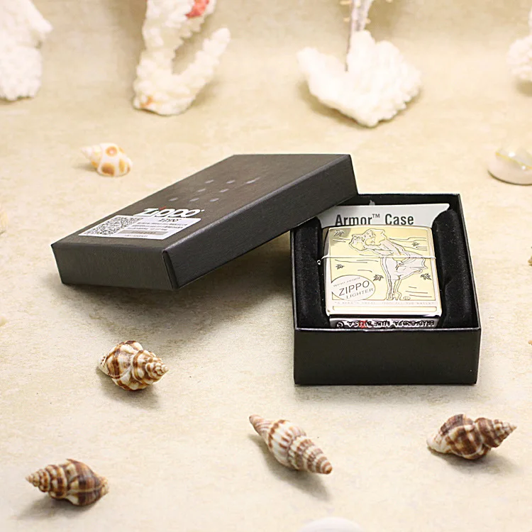Genuine Zippo oil lighter copper windproof Girl in the wind cigarette Kerosene lighters Gift anti-counterfeiting code
Genuine Zippo oil lighter copper windproof Girl in the wind cigarette Kerosene lighters Gift anti-counterfeiting code