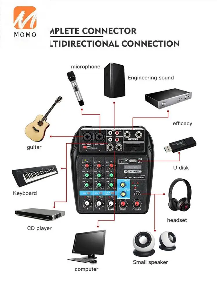 Factory Whole New Style Portable Professional Mini Music Sound Audio DJ Mixer 
Factory Whole New Style Portable Professional Mini Music Sound Audio DJ Mixer