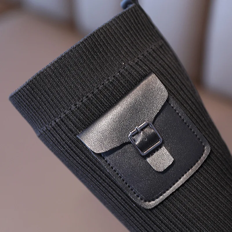 Autumn Winter Girls Casual Martin Boots Female Children High-Top Boots Outdoor Fashion Kids Knitted Boots Soft Bottom Shoes
Autumn Winter Girls Casual Martin Boots Female Children High-Top Boots Outdoor Fashion Kids Knitted Boots Soft Bottom Shoes