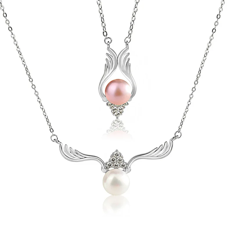 New Japanese and Korean style freshwater pearl necklace female S925 silver jewelry fashion simple silver chain
New Japanese and Korean style freshwater pearl necklace female S925 silver jewelry fashion simple silver chain