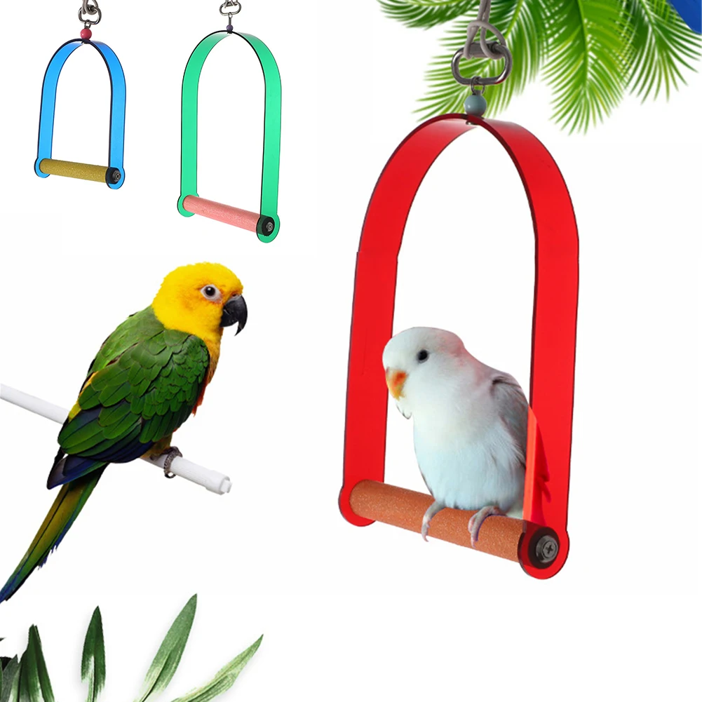 Colorful Acrylic Parrots Swing Toy Birds Perch Hanging Swings Cage Parakeet Budgie Cockatiel Hanging Toys Pet Bird Hammock
Colorful Acrylic Parrots Swing Toy Birds Perch Hanging Swings Cage Parakeet Budgie Cockatiel Hanging Toys Pet Bird Hammock