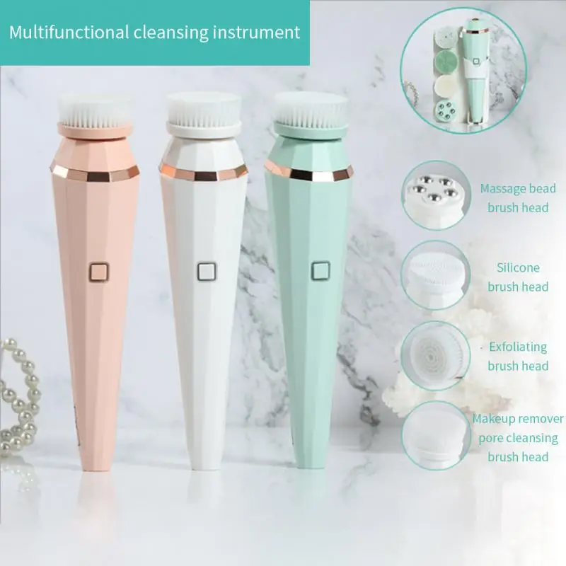 One Machine Multi-Head Electric Facial Cleansing Brush Silicone Rotating Face Brush Deep Cleaning Skin Peeling Cleanser
One Machine Multi-Head Electric Facial Cleansing Brush Silicone Rotating Face Brush Deep Cleaning Skin Peeling Cleanser