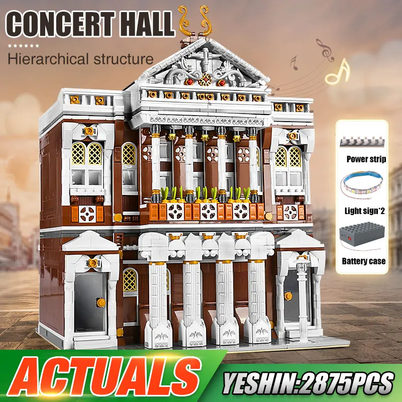 MOULD KING Streetview 16032 Building Toys The MOC Concert Hall With Led Parts Model Building Blocks Bricks Kids Christmas Gifts
MOULD KING Streetview 16032 Building Toys The MOC Concert Hall With Led Parts Model Building Blocks Bricks Kids Christmas Gifts