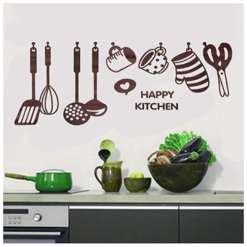 Removable Cooking Utensil Spatula Wall Mural Stickers with Trash Cans for the Kitchen Bathroom Wc Garbag
Removable Cooking Utensil Spatula Wall Mural Stickers with Trash Cans for the Kitchen Bathroom Wc Garbag