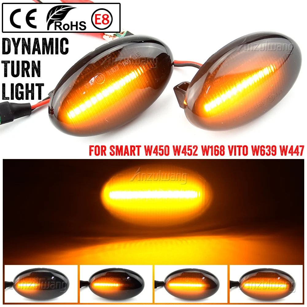 2pcs Dynamic LED Side Marker Lights Repeater turn Signal Lights For Mercedes Benz Smart W450 W452 A-Class W168 Vito W639 W447
2pcs Dynamic LED Side Marker Lights Repeater turn Signal Lights For Mercedes Benz Smart W450 W452 A-Class W168 Vito W639 W447
