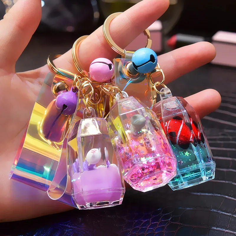 Milk Bottle Key Chain Fashion Women Keyring Creative Bag Car Pendant Transparent Quicksand Keychain Cute Key Accessories Trinket 
Milk Bottle Key Chain Fashion Women Keyring Creative Bag Car Pendant Transparent Quicksand Keychain Cute Key Accessories Trinket