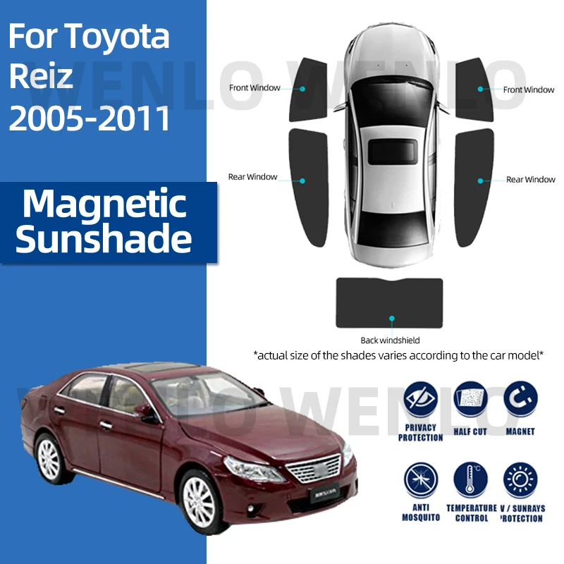 For Toyota Reiz -2011 Magnetic Curtain Window Sunshade Sun Visor Rear Front Windshield Interior Mesh Sunshield Car Sunscreen Net
For Toyota Reiz -2011 Magnetic Curtain Window Sunshade Sun Visor Rear Front Windshield Interior Mesh Sunshield Car Sunscreen Net