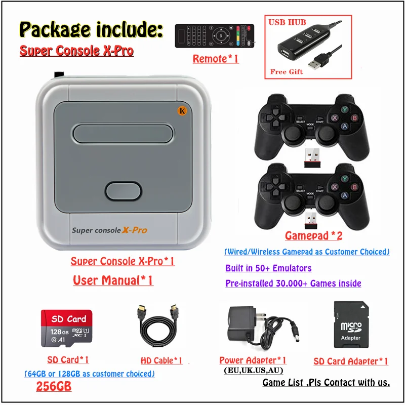 HEYNOW Amlogic S905X WiFi 4K HD Super Console X Pro 50+ Emulator 50000+ Games Retro Mini TV Box Video Game Player For PS1/N64/DC
HEYNOW Amlogic S905X WiFi 4K HD Super Console X Pro 50+ Emulator 50000+ Games Retro Mini TV Box Video Game Player For PS1/N64/DC