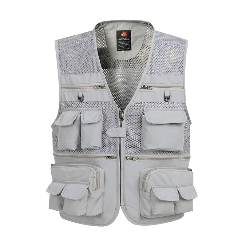 Summer Mesh Vest For Men Spring Autumn Male Casual Thin Breathable Multi Pocket Waistcoat Mens Baggy 5XL Vest With Many Pockets
Summer Mesh Vest For Men Spring Autumn Male Casual Thin Breathable Multi Pocket Waistcoat Mens Baggy 5XL Vest With Many Pockets