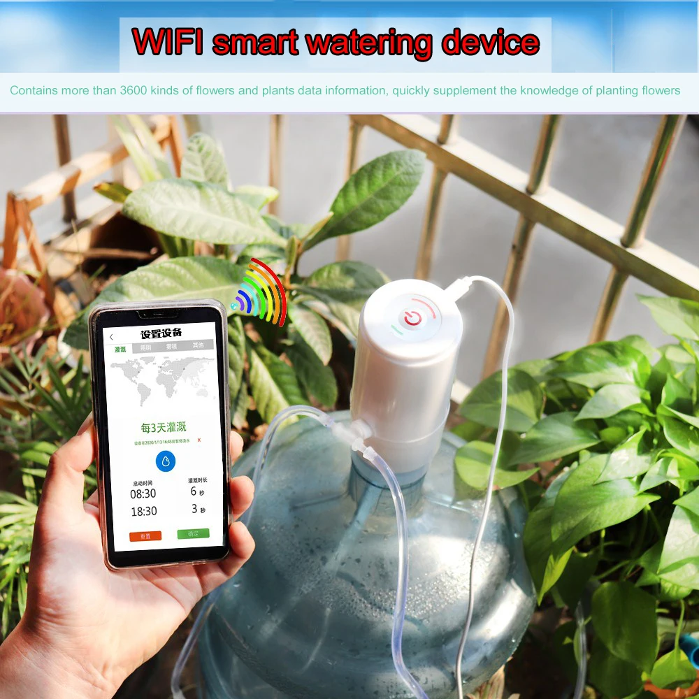 WIfi Automatic Watering Pump Controller Flowers Plants Home Sprinkler Drip Irrigation Device Pump Timer System Outdoor
WIfi Automatic Watering Pump Controller Flowers Plants Home Sprinkler Drip Irrigation Device Pump Timer System Outdoor