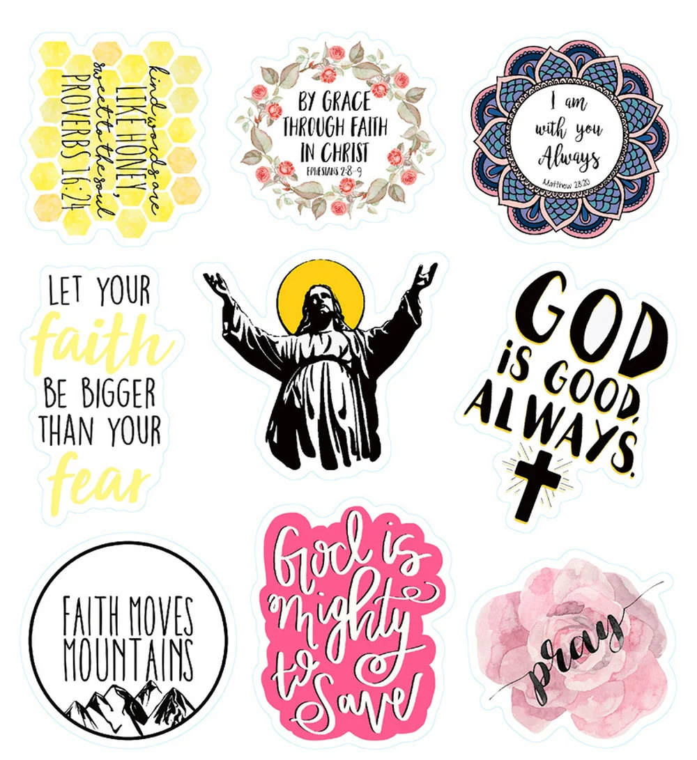10/50PCS Jesus Christians Religion Sayings Stickers Skateboard Suitcase Freezer Graffiti Luggage Motorcycle DIY Cool Sticker
10/50PCS Jesus Christians Religion Sayings Stickers Skateboard Suitcase Freezer Graffiti Luggage Motorcycle DIY Cool Sticker