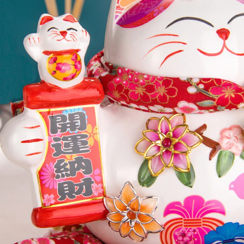 9 inch Ceramic Fortune Cat Ornament Gift Lucky Cat Piggy Bank Centerpiece Home Decoration VJ-Drop
9 inch Ceramic Fortune Cat Ornament Gift Lucky Cat Piggy Bank Centerpiece Home Decoration VJ-Drop