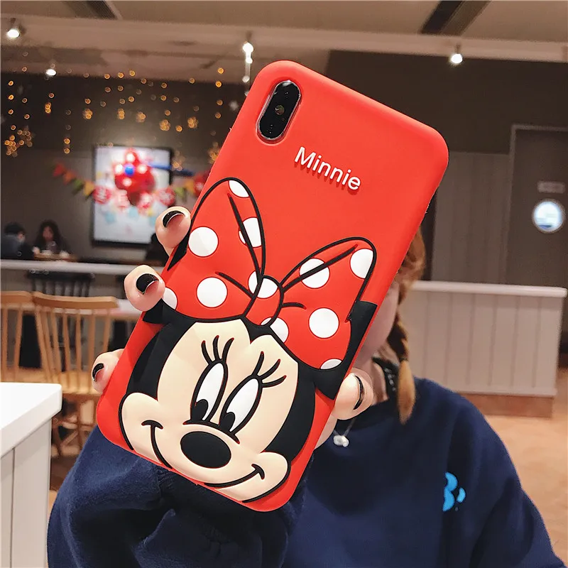 Милый силиконовый чехол с изображением Минни Микки для iPhone 6s 6 7 8 Plus X Xr XS Max 11 pro max |