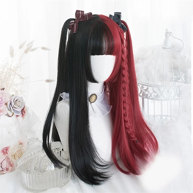 CosplaySalon Lolita 30CM/65CM Black Mixed Red Ombre Long Short Curly Straight Bob Bangs Halloween Synthetic Cosplay Wig
CosplaySalon Lolita 30CM/65CM Black Mixed Red Ombre Long Short Curly Straight Bob Bangs Halloween Synthetic Cosplay Wig